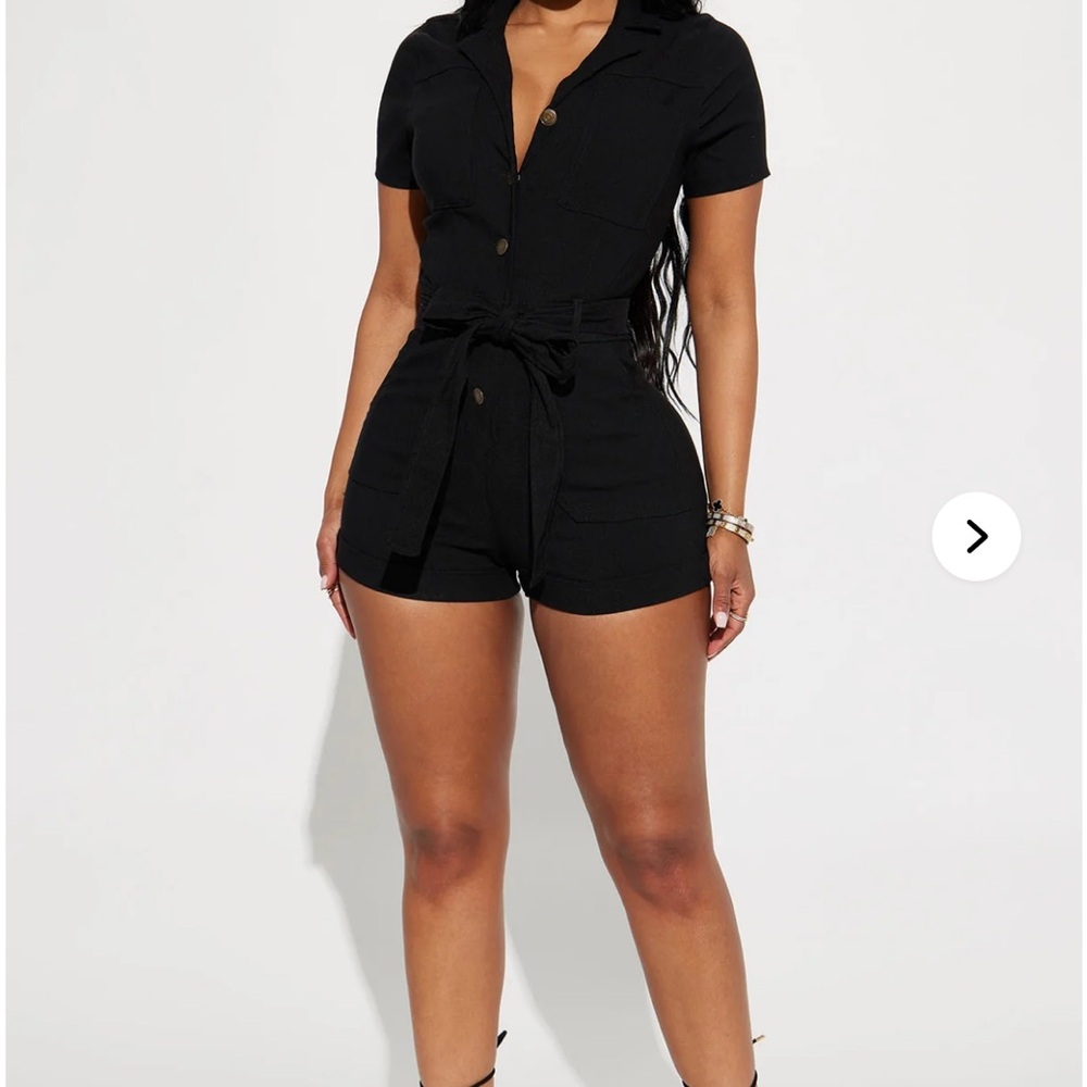 Fashion Nova Black Andrea Romper